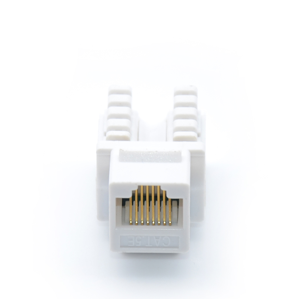 MT-5102 CAT.5E CAT.6 RJ45 Female Connector Krone RJ45 Modular Jack Dual IDC Keystone Jack