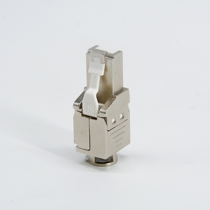 MT-5070 Cat5e Cat6 Cat7 Shielded Toolless Keystone Jack Network Cable Rj45 Fully 180 Degrees Shielded Module Plug Connector