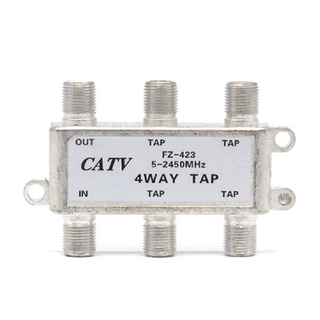 MT-7002-A4 5-2450MHz 4 Way CATV Tap CATV F Connector Coaxial Tap