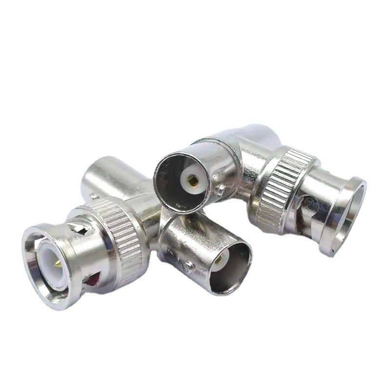 MT-7112 BNC Tee Surveillance Coaxial Adapter BNC To Q9 Connector T-Type Adapter Coaxial Connector