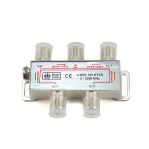 MT-7001-B4 4 Way CATV Splitter CATV F Connector Coaxial Splitter