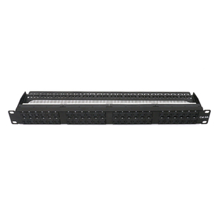 MT-4206 Patch Panel 48 Ports CAT6 UTP with Dustproof Door 0.5U