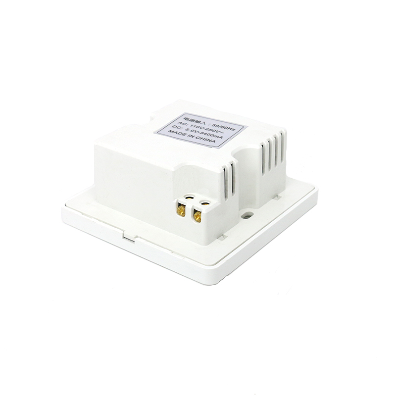 MT-5962 Four Position USB Face Plate Socket with Switch And LED Lamp 220V To 5V Socket 4 Port USB Multi Port USB Socket