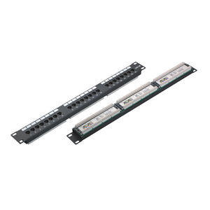 MT-4009 Cat5E 1U 24 48 Port Patch Panel Cat5e UTP Network RJ45 Patch Panel