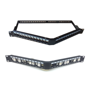 MT-4209 24 Port Network Patch Panel 24 Port 1u Blank Patch Panel with Cable Manager