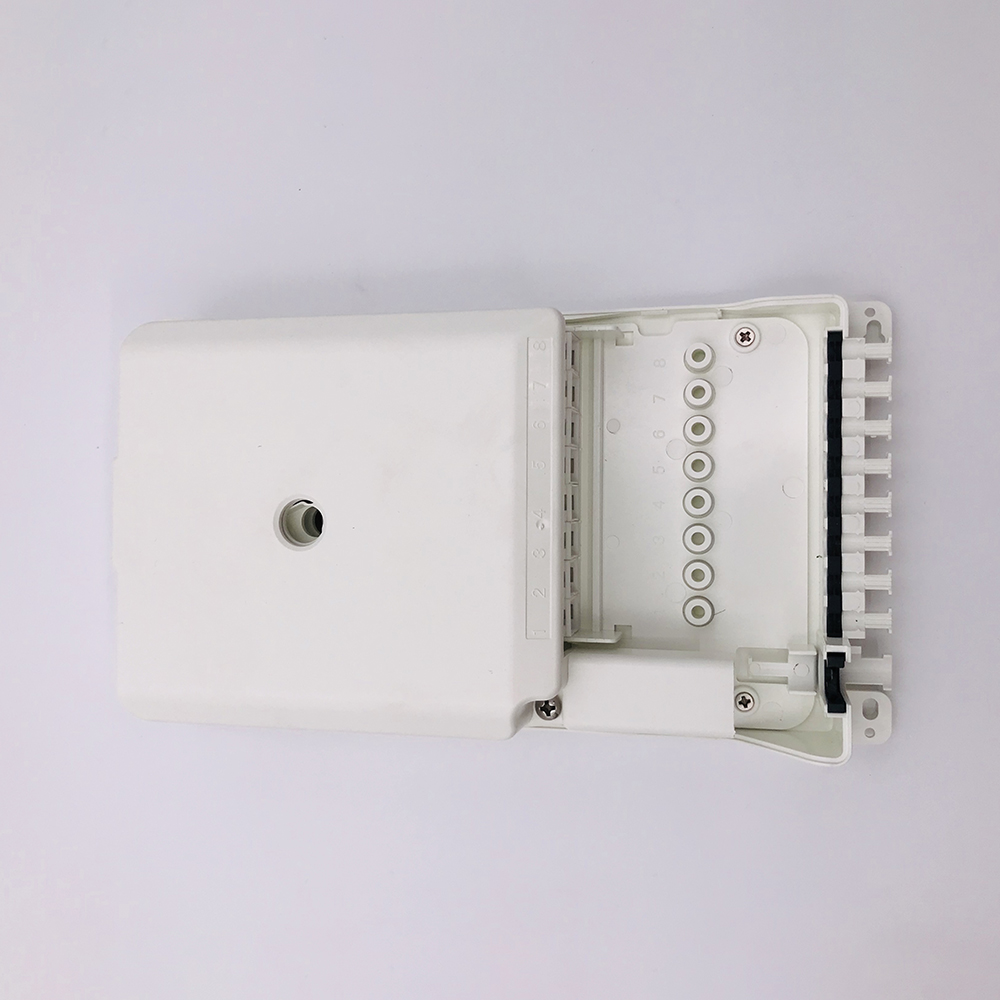 MT-1227 8 core indoor plastic FTTH Terminal fiber optic distribution rossette box