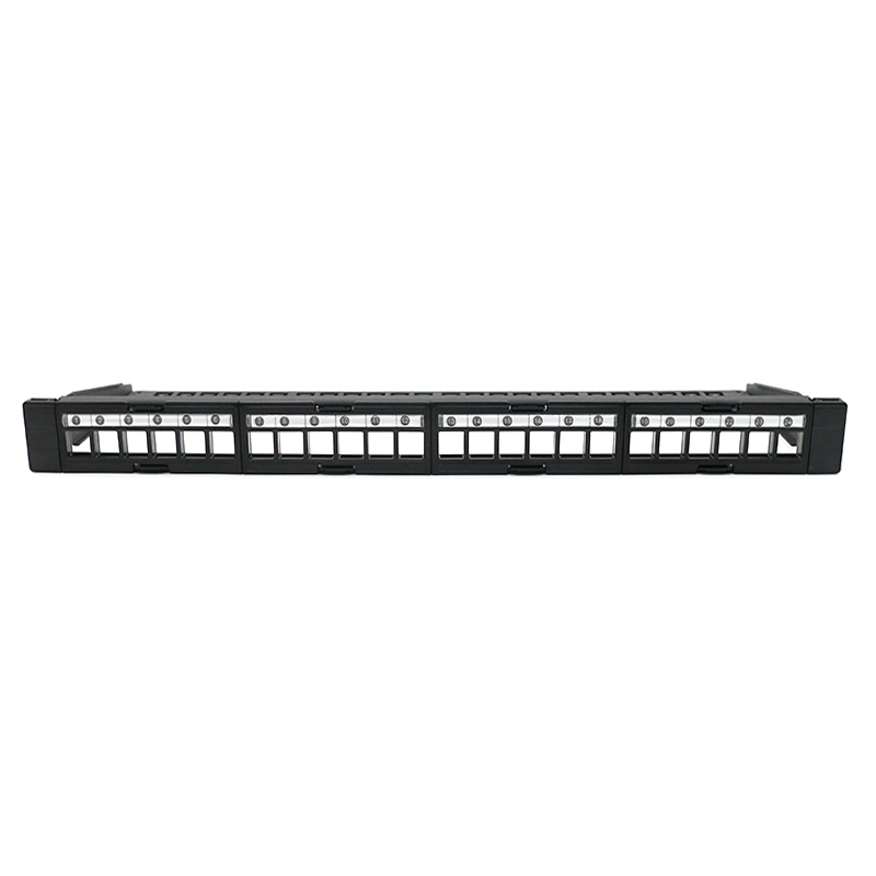 MT-4212 Detachable 1U 24port 19 Inch Blank Patch Panel With Cable Manger