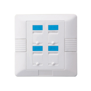 MT-5902 Network 1 To 4 Port Rj45 Wall Face Plate Face Plate Socket Cat5 Cat6 Face Plate