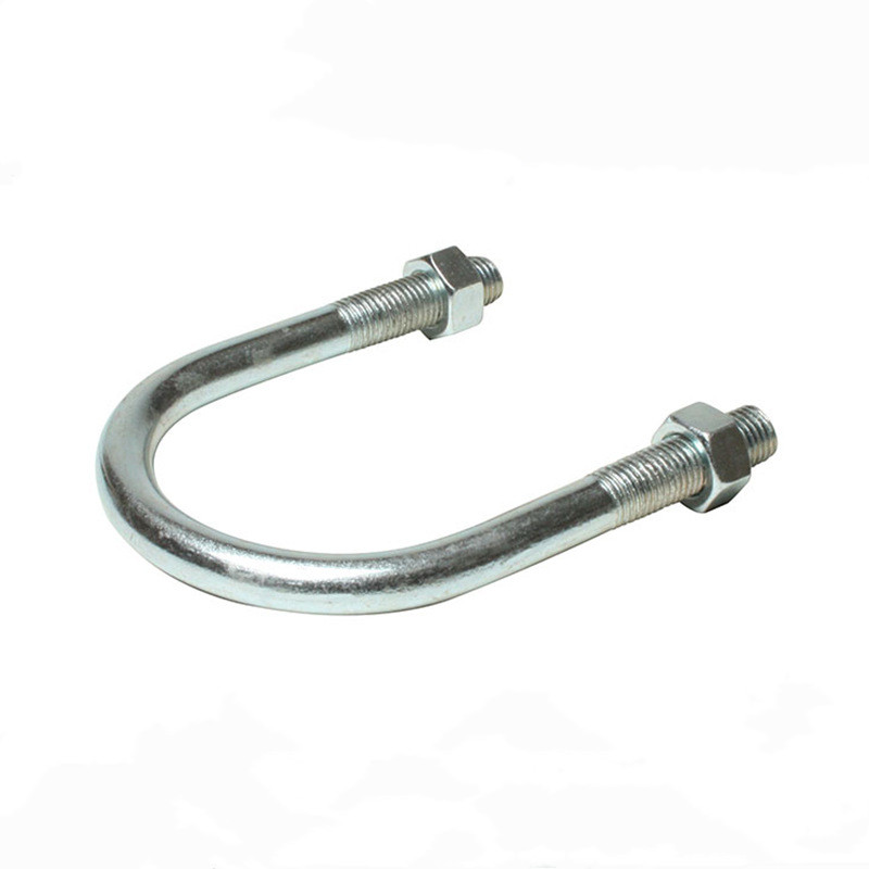 MT-1747 FTTH ADSS Fiber Optical Cable Clamp Hot Dip Galvanizing U-bolts And Nuts