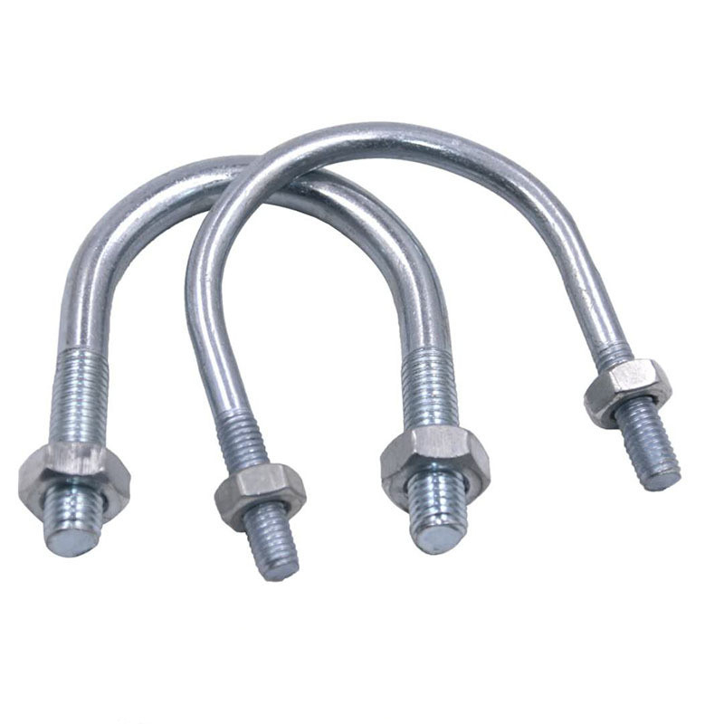 MT-1747 FTTH ADSS Fiber Optical Cable Clamp Hot Dip Galvanizing U-bolts And Nuts