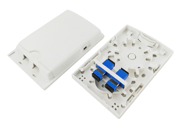MT-1211 Wall Mount Type Indoor Plastic 2 Core Terminal Box for Fiber Optic Cabling