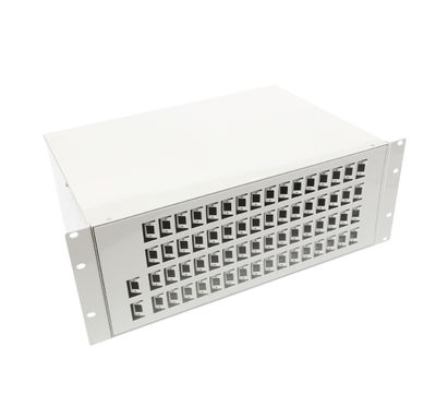 MT-1104 High Quality 19" Rack Mount Type Metal 4U Fully Loaded 2 In 64 Out ODF For Base Station PLC Splitter